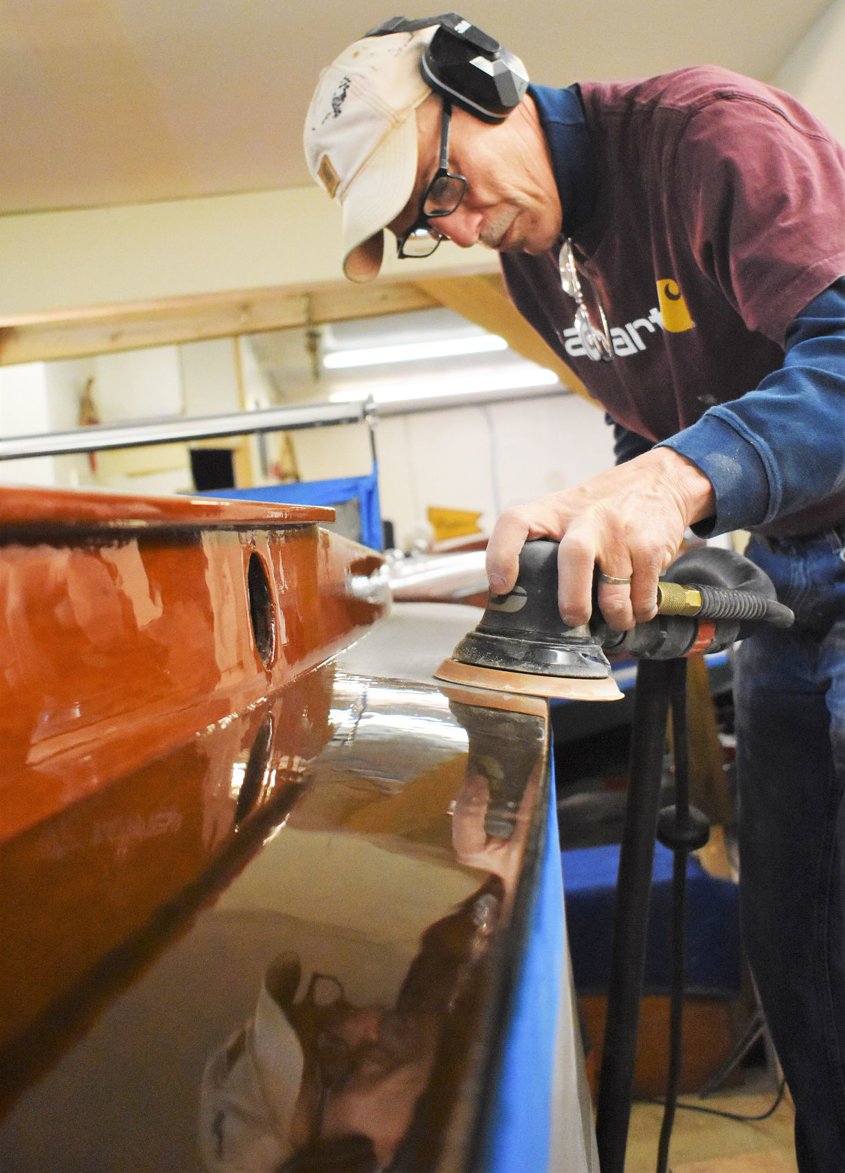 At this shop, the finishes reflect a passion for classic wooden boats